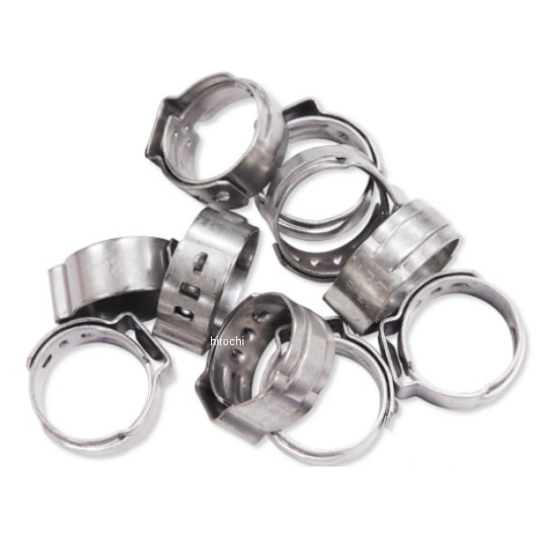 16-0062 ガッツクローム ホースクランプ 17/32 10個セット