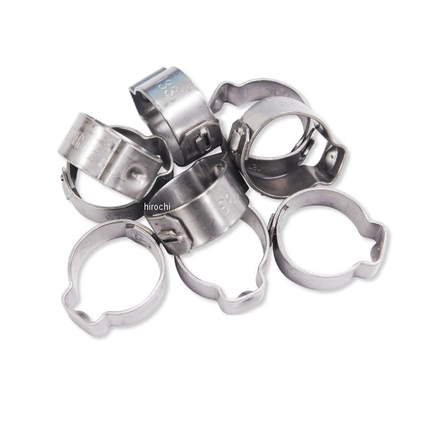 16-0081 ガッツクローム ホースクランプ .449-.524 10個セット