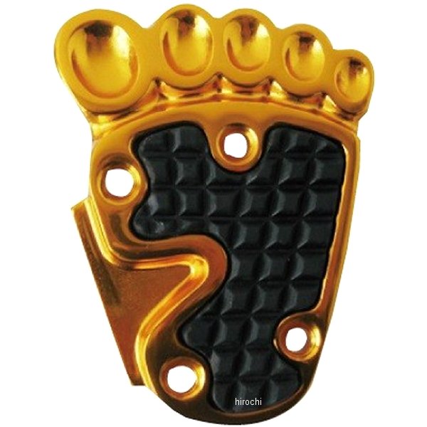 16-4701G マッドマックス MAD MAX 足型 ブレーキペダルカバー汎用 ゴールド