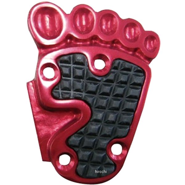 16-4701R マッドマックス MAD MAX 足型 ブレーキペダルカバー汎用 赤
