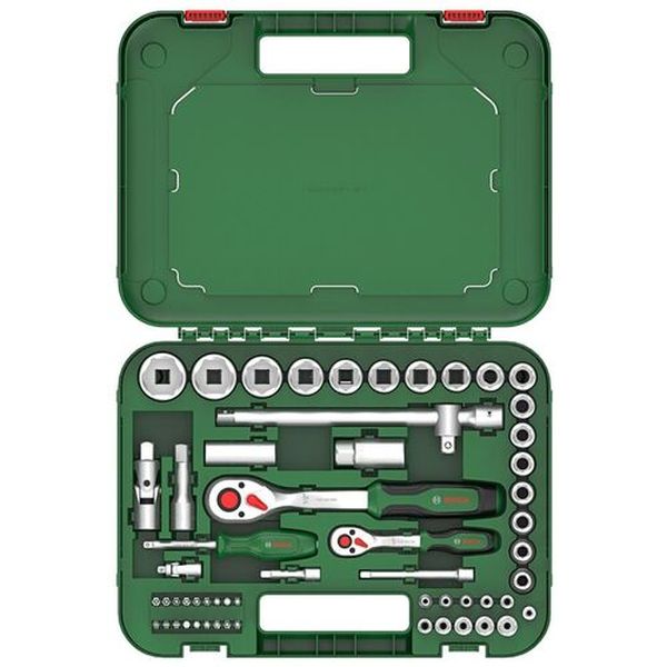 1600A02Z9G 689-3537 ボッシュ(株) ボッシュ ラチェットセット 1/4＋1/2インチ57ピース