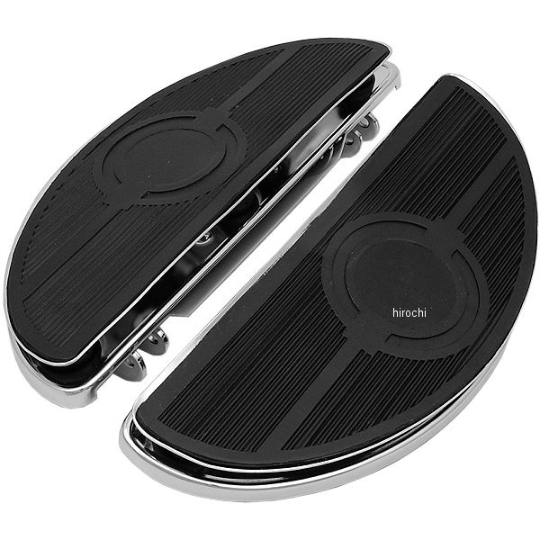 1621-0160 DRAG ドライバーフットボード ハーフムーン 防振 クローム