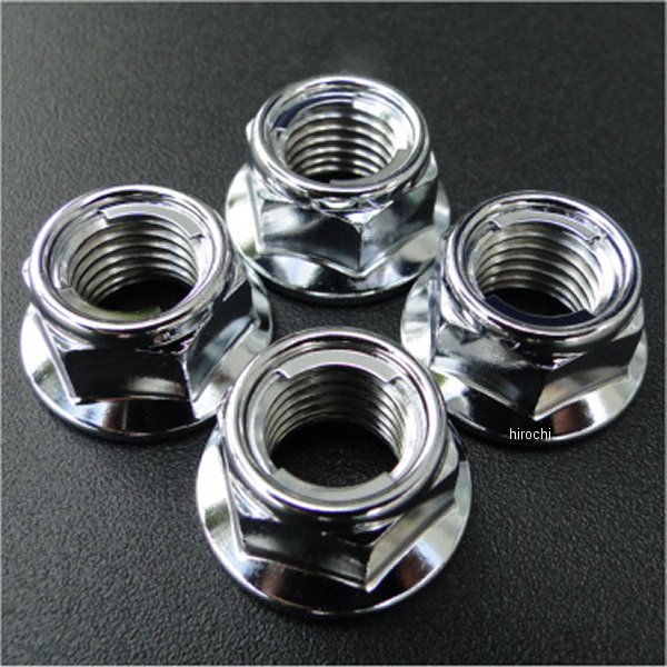 1680 ビーアールシー BRC リアスプロケット取付ナット 4個 CB400F、CB350F クロームメッキ