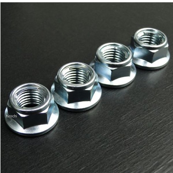 1682 ビーアールシー BRC リアスプロケット取付ナット 4個 CB400F、CB350F ユニクロメッキ