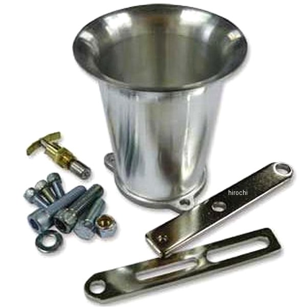 17-0485 ガッツクローム S&S E、Gキャブ用ファンネルセット 4インチ
