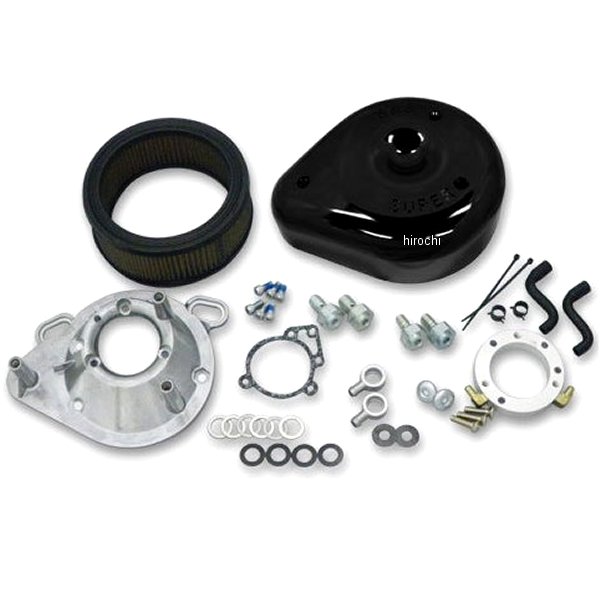 170-0181A ガッツクローム S&Sエアクリーナーキット ブラック ティアドロップ 93年-14年 ビッグツイン