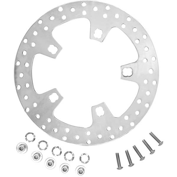 1710-4590 COASTAL MOTO フロントブレーキローター 06年 ハーレー FLHX ポリッシュ