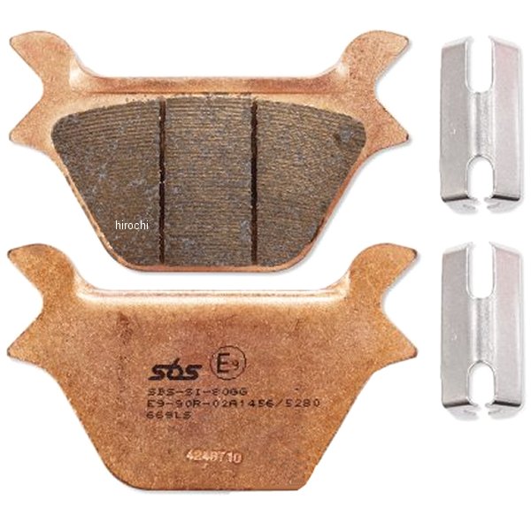 1721-1766 ガッツクローム SBS ブレーキパッド シンタード 87年-99年 EVOビッグツイン、XL リア