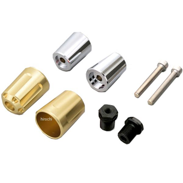 17255 デイトナ ヘビーウエイトバーエンド リボルバー M17 カワサキ車 ゴールド