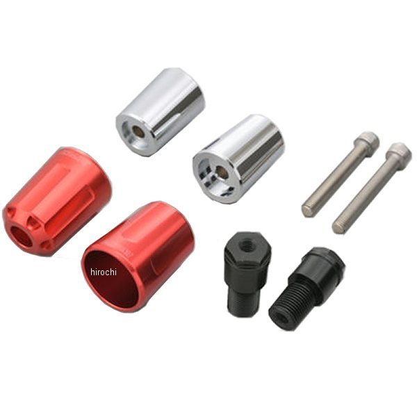 17259 デイトナ ヘビーウエイトバーエンド リボルバー M16 ヤマハ車 赤