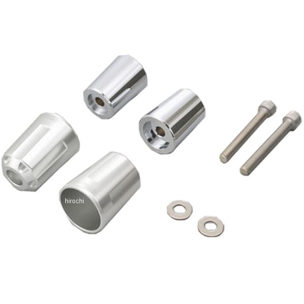 17269 デイトナ ヘビーウエイトバーエンド リボルバー M8 カワサキ車 シルバー