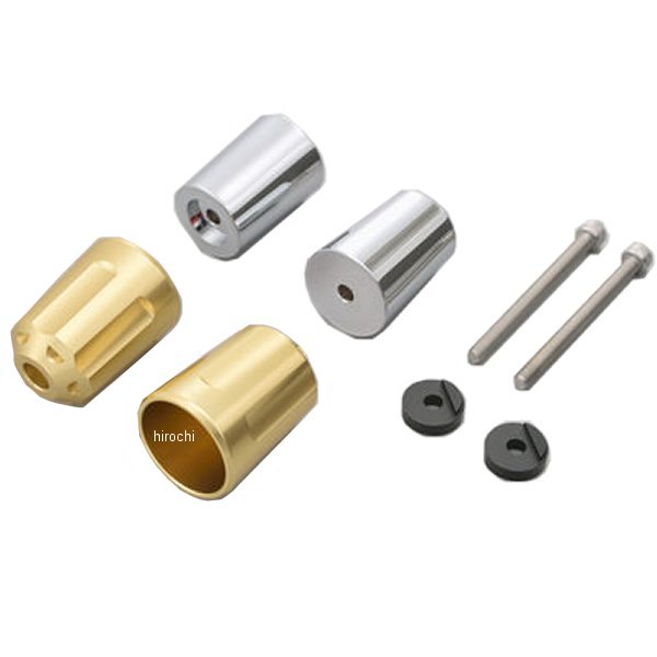 17273 デイトナ ヘビーウエイトバーエンド リボルバー M6 ヤマハ車 ゴールド