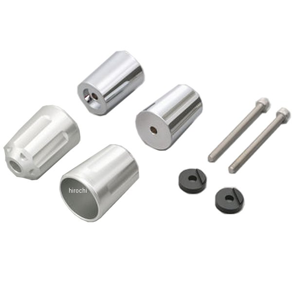 17275 デイトナ ヘビーウエイトバーエンド リボルバー M6 ヤマハ車 シルバー