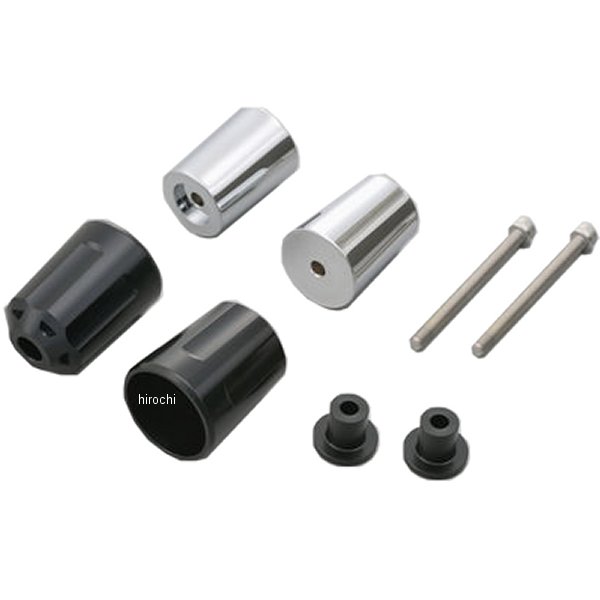 17282 デイトナ ヘビーウエイトバーエンド リボルバー M6 カワサキ車 黒