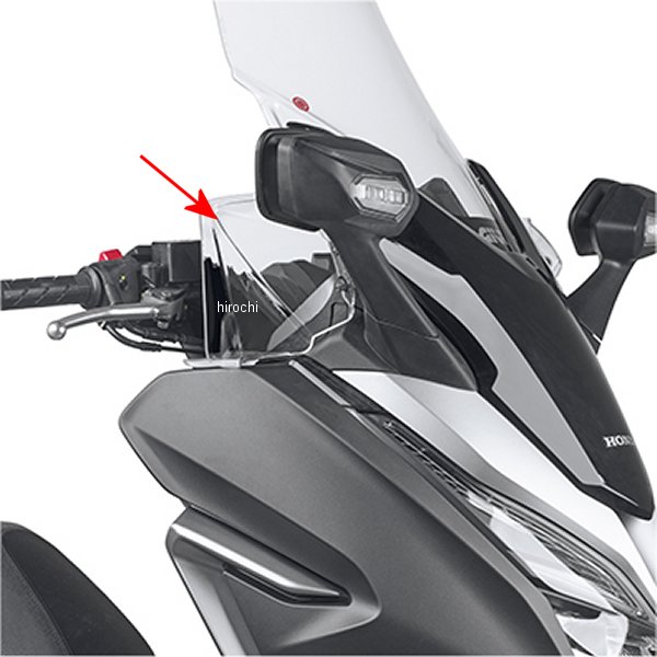 17296 ジビ GIVI DF1166 ハンドルバーウインドディフレクター 左右セット 19年 フォルツァ125/300