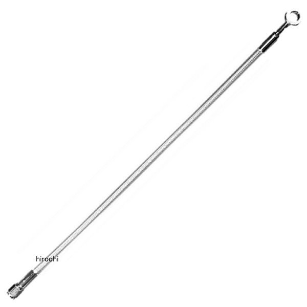 1741-0385 37633 マグナム MAGNUM フロント ブレーキライン アッパー 10mm/180°33インチ(838mm) クローム