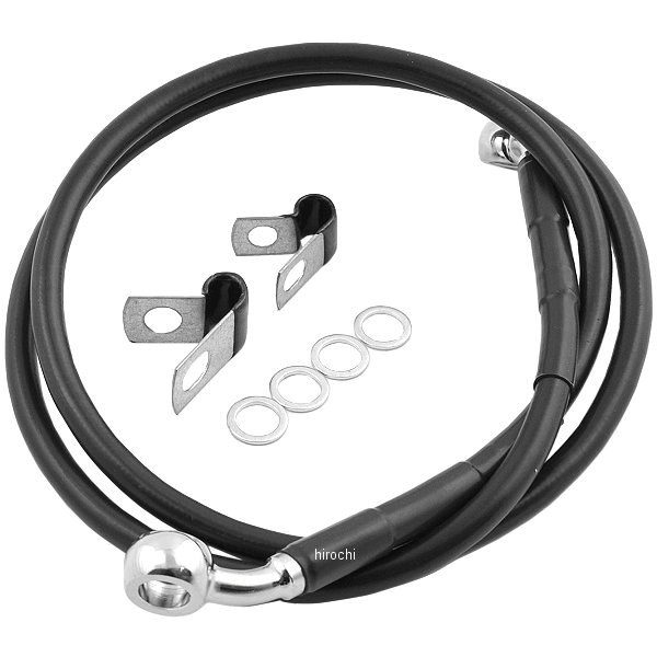 1741-2532 DRAG フロント ブレーキライン 黒ステンレス 標準長 04年-10年 XL1200 45489-04