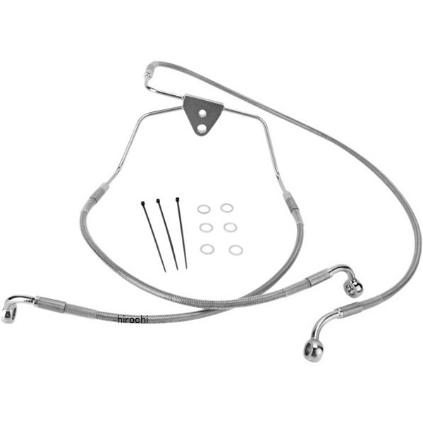 1741-2631 DRAG フロント ブレーキライン ステンレス 96年-07年 FLH +6インチ