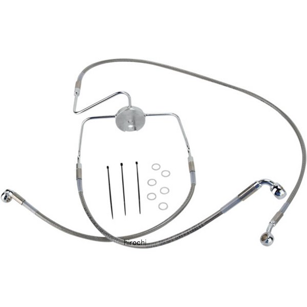 1741-2636 DRAG フロント ブレーキライン ステンレス 94年-07年 FLHR +6インチ