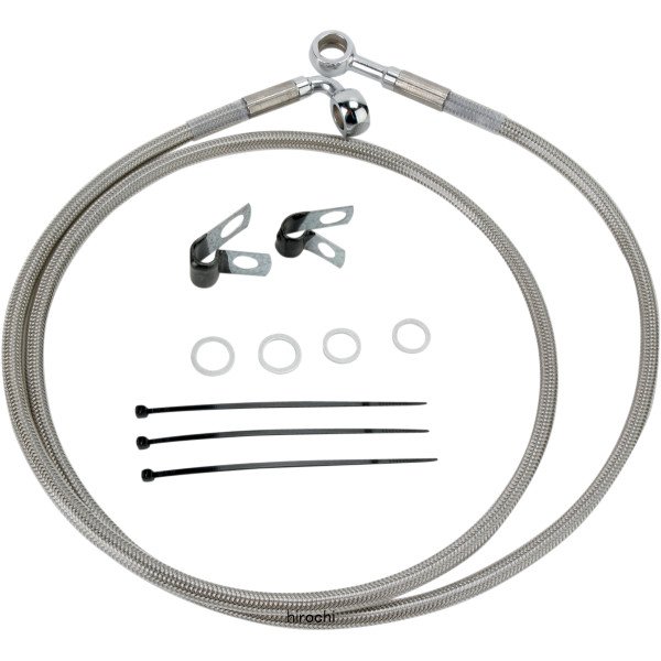 1741-2660 DRAG フロント ブレーキライン ステンレス 84年-98年 FXST +8インチ(54.875インチ)