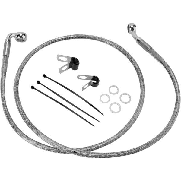 1741-2682 DRAG フロント ブレーキライン ステンレス 00年-05年 FXD +6インチ(44.875インチ)