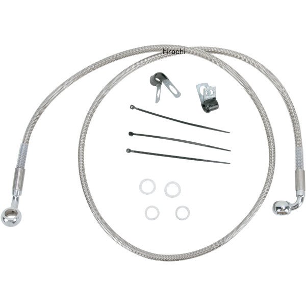 1741-2690 DRAG フロント ブレーキライン ステンレス 01年-05年 FXDL +2インチ(43インチ)