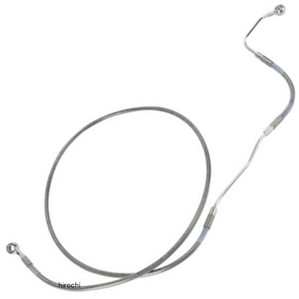 1741-2928 DRAG フロント ブレーキライン ステンレス 09年-13年 FLH ABS付 アッパー +4インチ(66.75インチ)