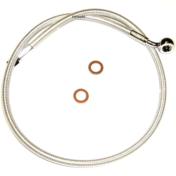 1741-4023 AS37140 マグナム MAGNUM フロント ブレーキライン 10mm/35°アッパー 40インチ(1016mm) クローム