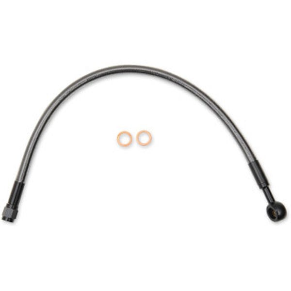 1741-4109 AS47626 マグナム MAGNUM フロント ブレーキライン 10mm/180°アッパー 26インチ(660mm) 黒