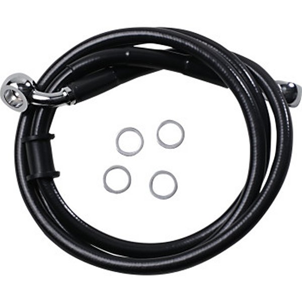 1741-5839 DRAG フロント ブレーキライン 黒ステンレス 標準長 18年以降 XL1200XS ABS無 41800763