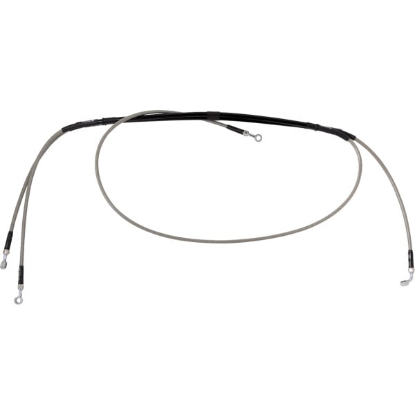 1741-6772 MOOSE OFFROAD ステンレス Steel Braided ブレーキライン ペア