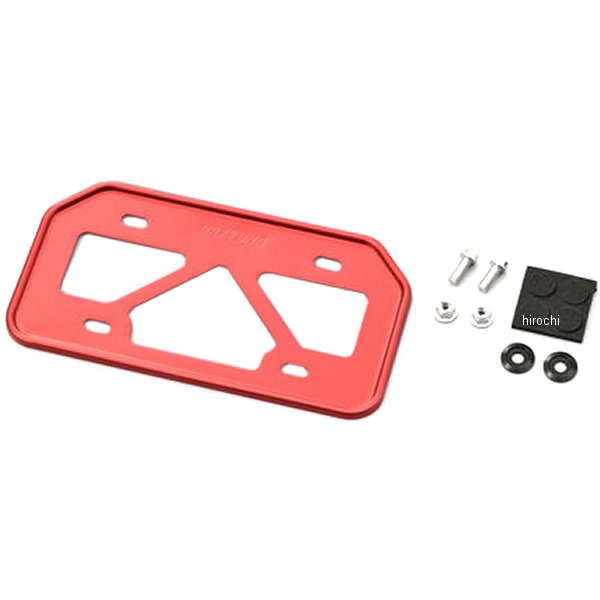 17657 デイトナ ナンバープレートホルダーM 赤