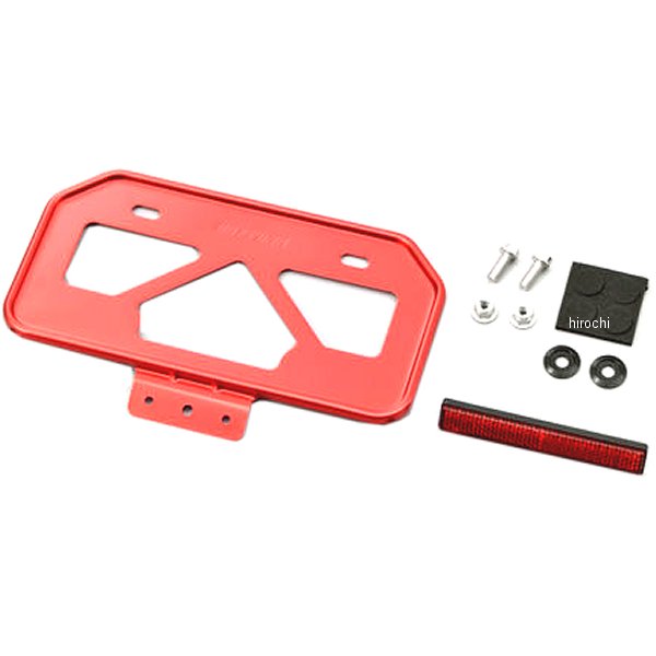 17664 デイトナ ナンバープレートホルダーM+ リフレクタ 赤