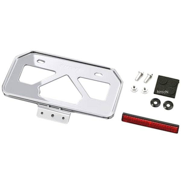 17668 デイトナ ナンバープレートホルダーM+ リフレクタ クローム