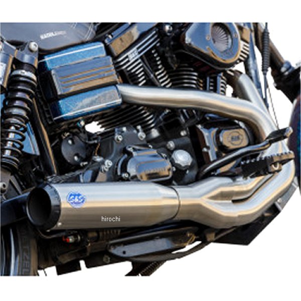 550-1097 S&Sサイクル S&S Cycle フルエキゾースト Qualifier 06年-07年 FXDB シルバー