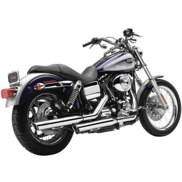 1801-0363 6005 コブラ COBRA 3.5インチ スリップオンマフラー 06年-17年 ダイナ スラッシュカット クローム