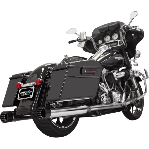 1801-0768 1F7DNT5 バッサニ Bassani 4インチ スリップオンマフラー DNT 95年-16年 クローム/黒