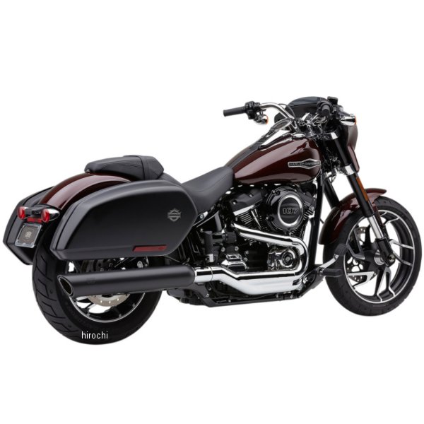 1801-1301 6520B コブラ COBRA 4インチ スリップオンマフラー 909 Twins FLSB 黒