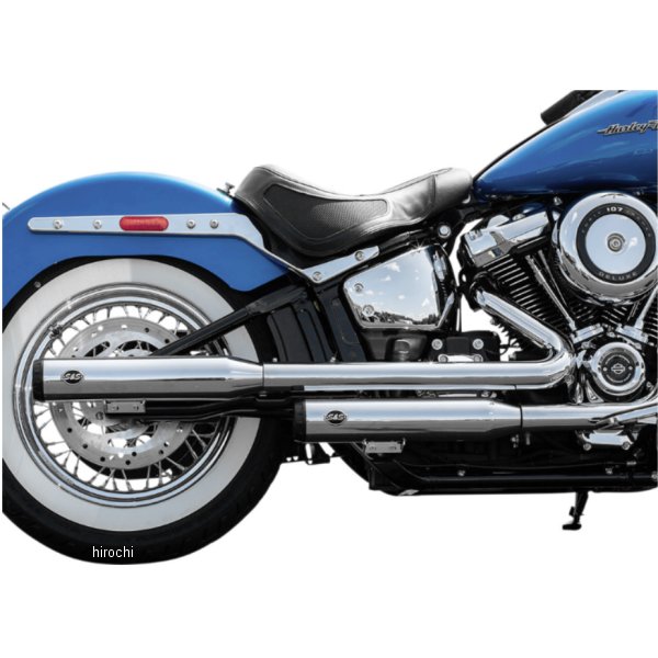1801-1362 550-0740 S&Sサイクル S&S Cycle スリップオンマフラー Grand National FLHC/ FLDE クローム