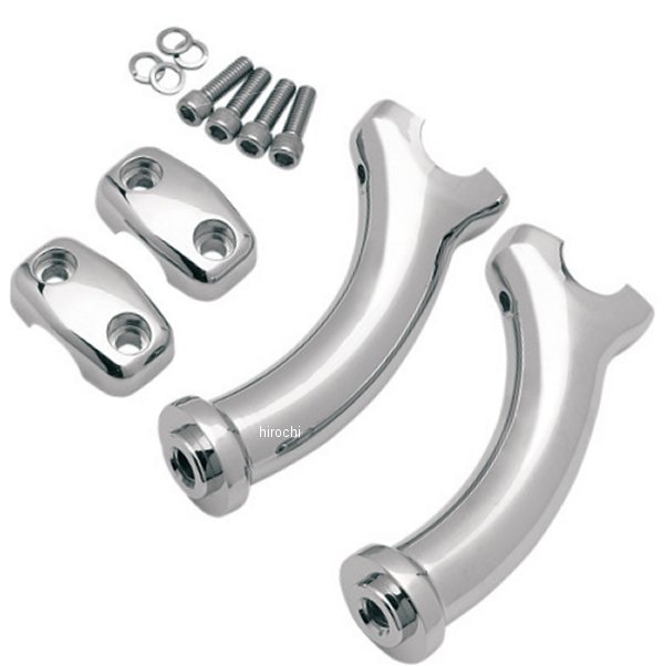 1803-3306 DRAG 1インチハンドルバー 5.5インチ(140mm)高 ライザー 00年-07年 FXSTD 56033-00