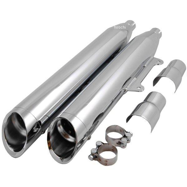 1811-2289 1133 コブラ COBRA スリップオンマフラー スラッシュカット 3インチ 10年-16年 VT1300CR、CS、CX クローム