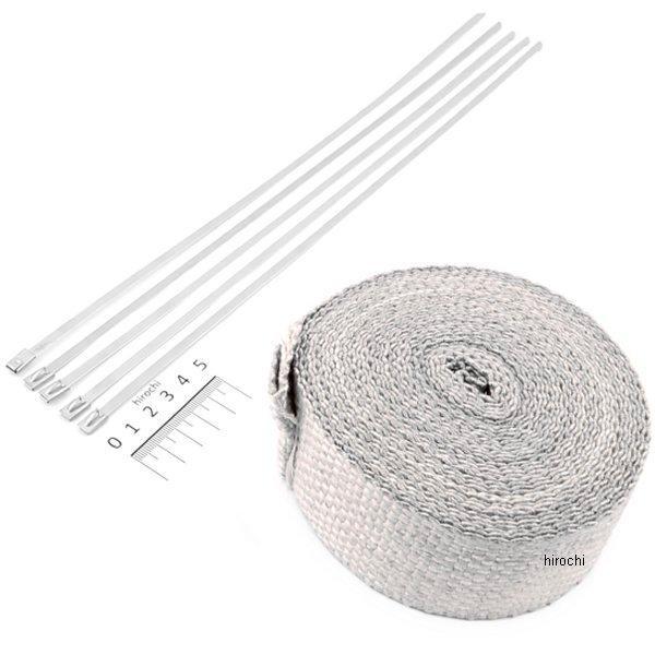 1861-0668 DRAG マフラー ヘッダー ラップキット 51mm x7.62m 色タン