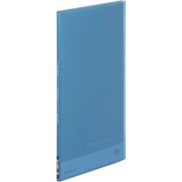 186TSPHB 129-2780 JIM シンプリ-ズクリア-ファイル(透明) A4タテ型 青 10ポケット
