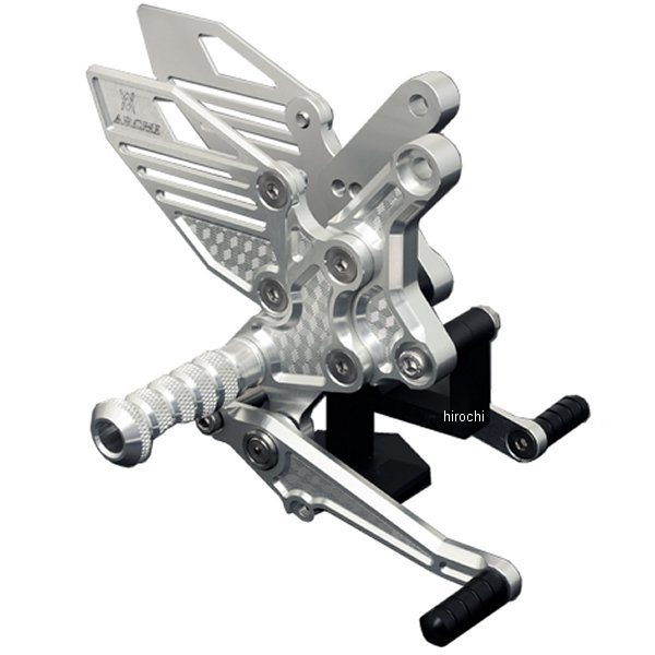 189-5303 ピーエムシー PMC ARCHI ビレット・ハニカム バックステップキット バージョン2 Z900RS/CAFE シャイニングシルバー