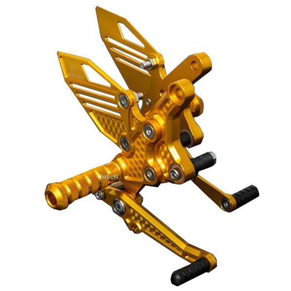 189-5305 ピーエムシー PMC ARCHI ビレット ハニカム バックステップver2 Z900RS、Z900RSカフェ マリーゴールド