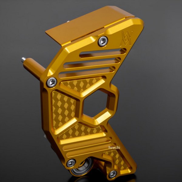 189-5395 ピーエムシー PMC ARCHI ビレット ハニカム スプロケットカバー Z900RS、Z900RSカフェ マリーゴールド