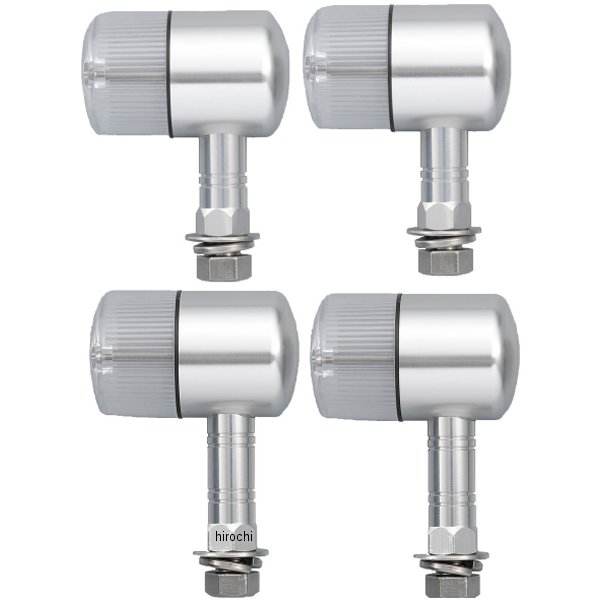 190492-03 ポッシュ POSH ウインカー ホンダ、ヤマハ、スズキ アルミマシンドシリーズ 71タイプ メッキ/クリアー