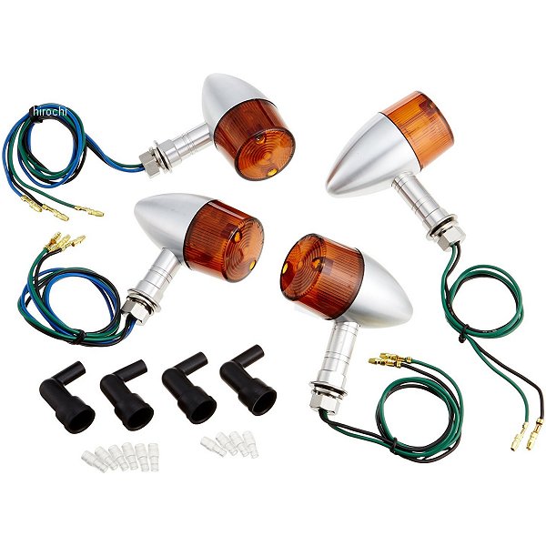 192498-23 ポッシュ POSH ミドルマシンドウインカー セミユニバーサルセット砲弾タイプ オレンジ