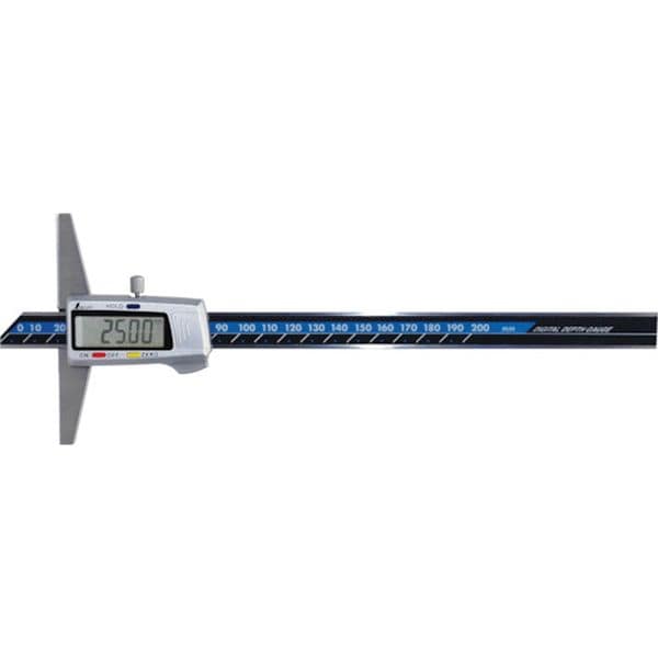 19307 432-6776 シンワ測定(株) シンワ デジタルデップスゲージ 200mm ホールド機能付