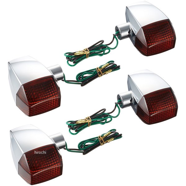 193081 ポッシュ POSH ウインカー 汎用 ユニバーサル ZRタイプ スタンダード シングル球 メッキ/アンバー